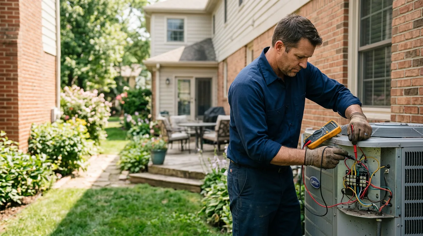 HVAC technician working near Nelsonia, VA
